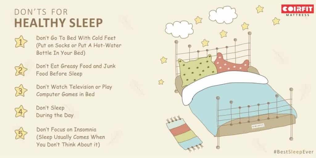 Healthy sleep dos and soft by coirfit mattress